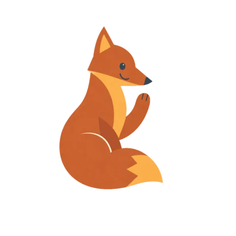 Reineke the fox, waving
